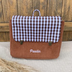 Cartable enfant maternelle avec Broderie personnalisée