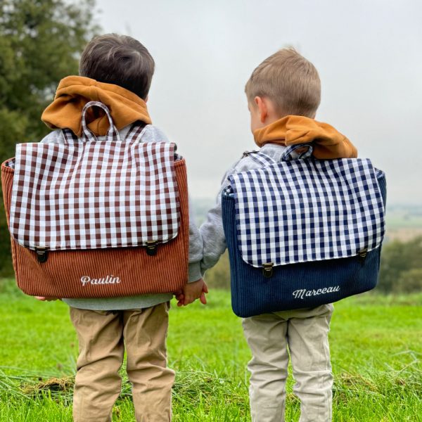 Cartable enfant maternelle avec Broderie personnalisée